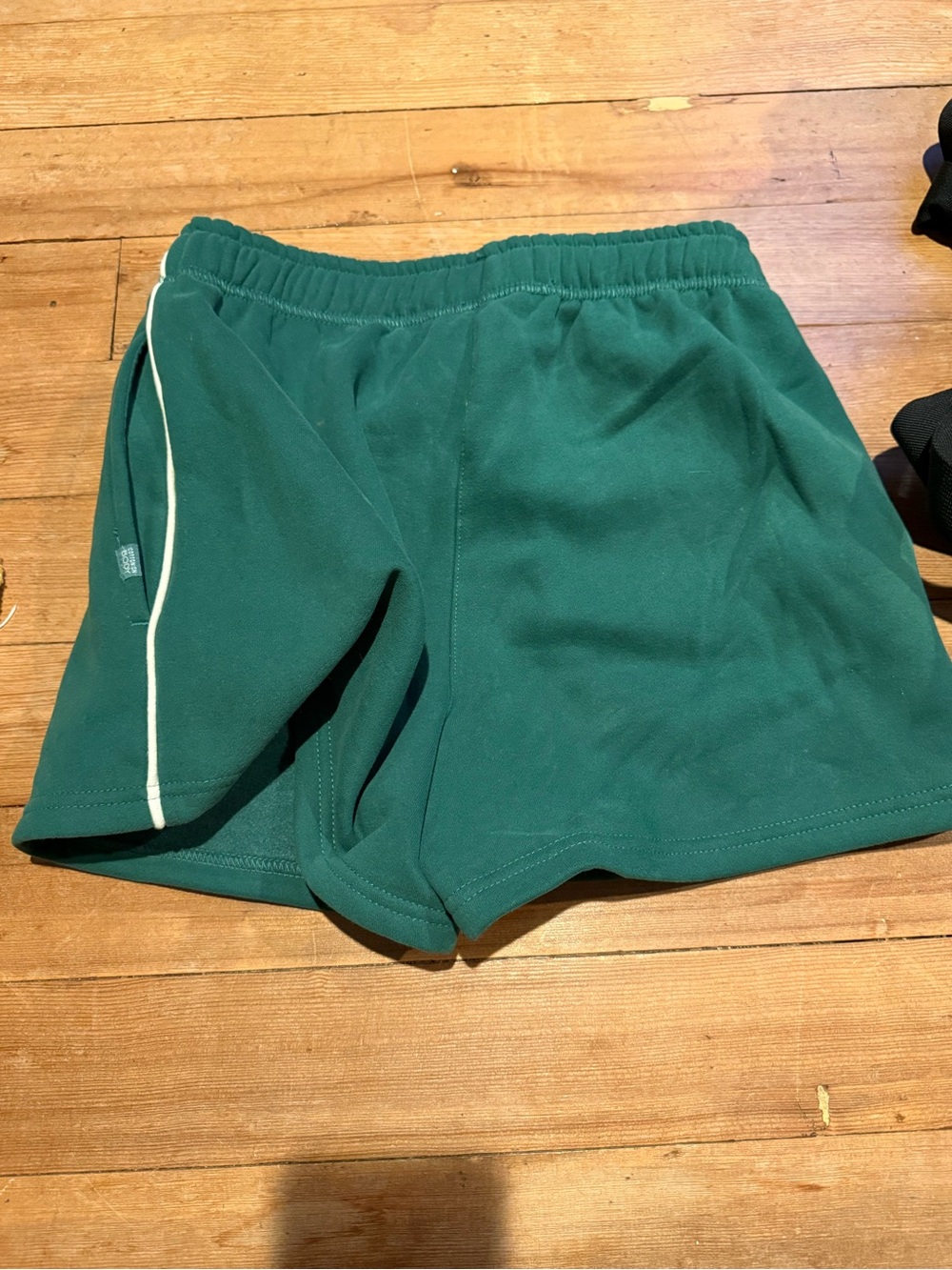 PacSun Green Athletic Shorts with White Piping